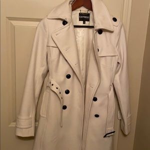 Express wool blend coat